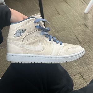 tumbled leather  jordan mids